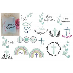 Stickserie ITH - Lichtbeutel mini christiliche Motive